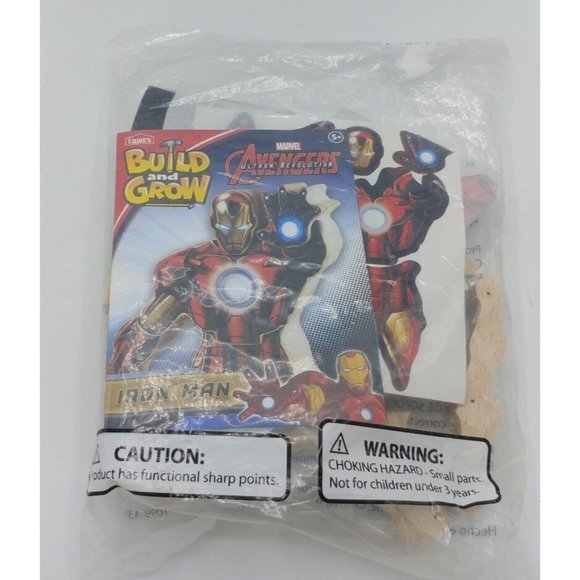 Lowe's Build and Grow Marvel Avengers Ultron Revolution: Iron Man NEW SEALED - Picture 1 of 2